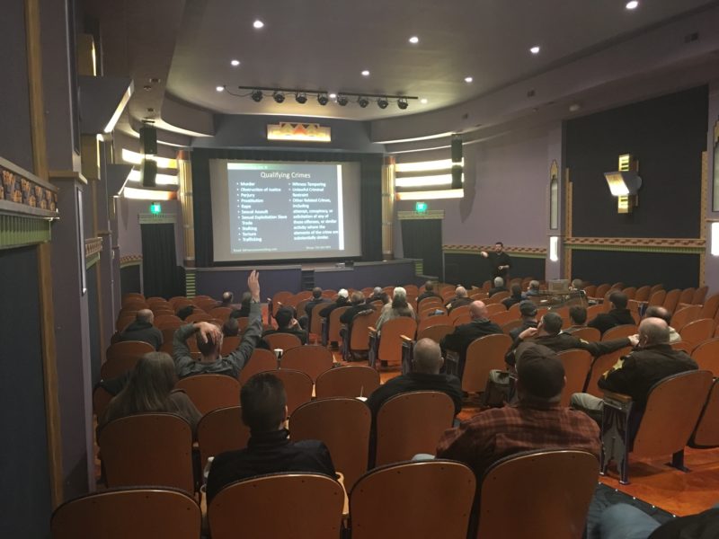 Q&A session with police officers @ the classic Fowler Theatre