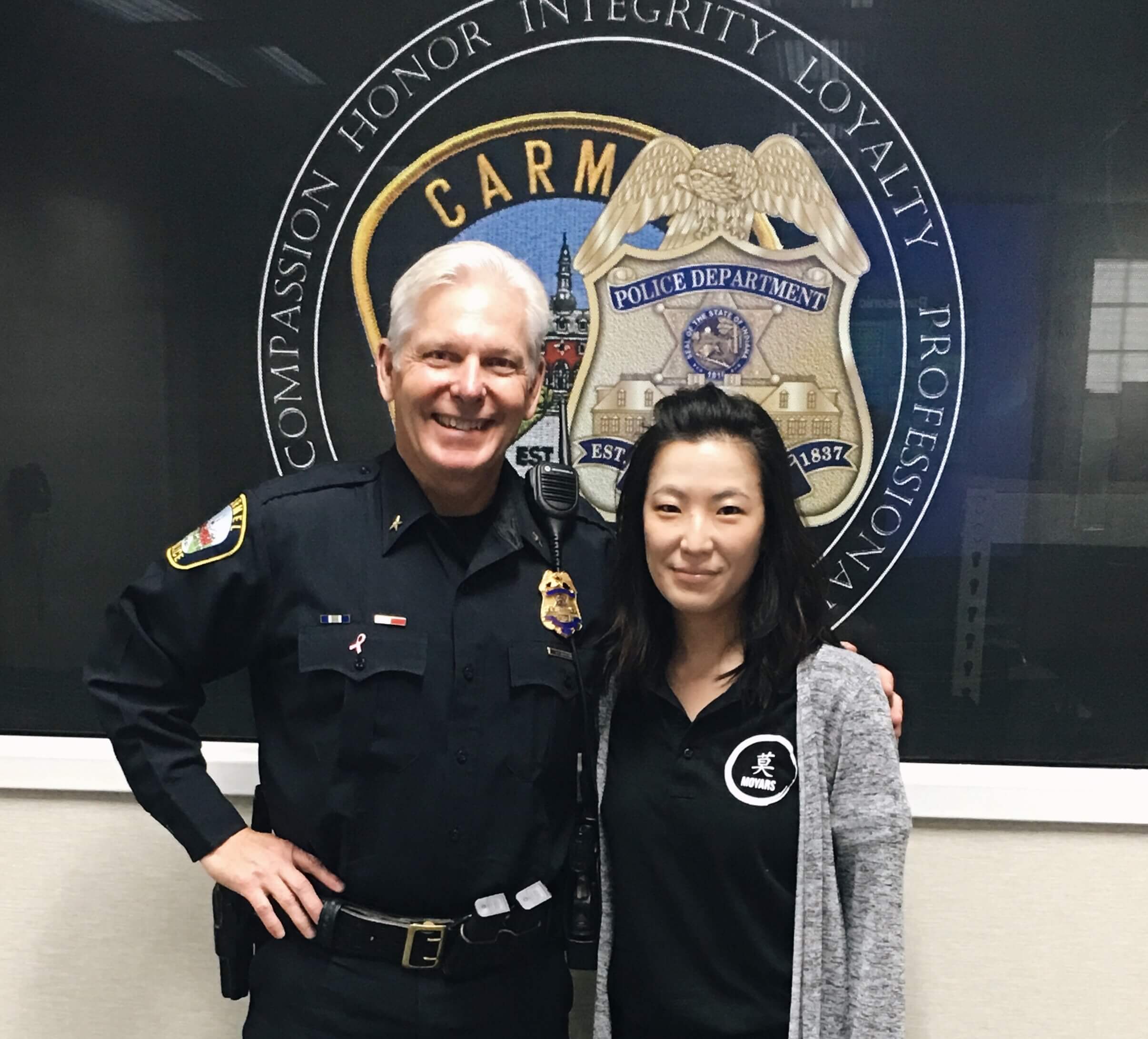 With Carmel PD Chief Barlow